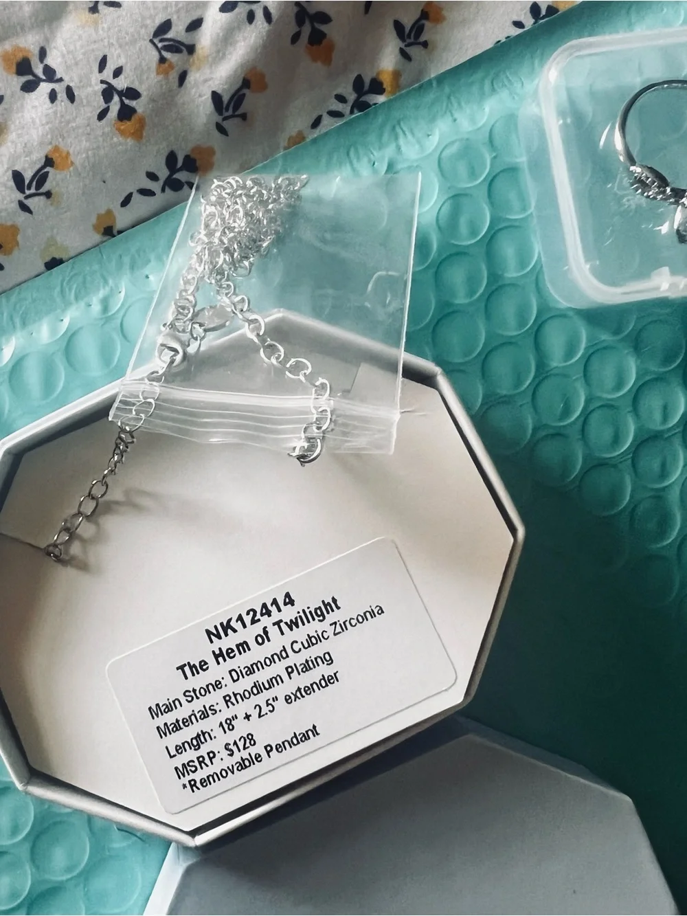 Bomb Party Necklace and Ring Set NWT
